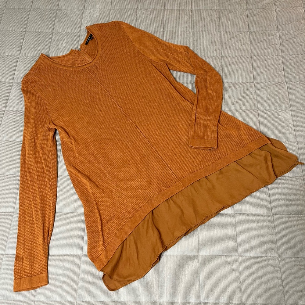 Staccato Women's Burnt Orange Long Sleeve Tunic